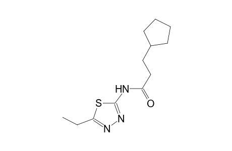 3-cyclopentyl-N-(5-ethyl-1,3,4-thiadiazol-2-yl)propanamide