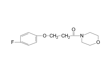 4-[3-(p-fluorophenoxy)propionyl]morpholine