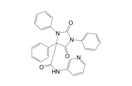 2,5-dioxo-N-(3-pyridyl)-1,3,4-triphenyl-4-imidazolidinecarboxamide