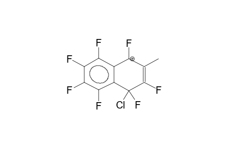 1-CHLORO-3-METHYLHEPTAFLUORONAPHTHALENONIUM CATION