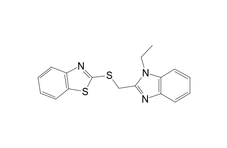 2-([(1-Ethyl-1H-benzimidazol-2-yl)methyl]sulfanyl)-1,3-benzothiazole
