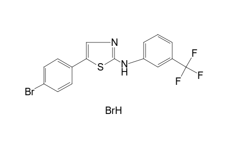 5-(p-bromophenyl)-2-(alpha,alpha,alpha-trifluoro-m-toluidino)thiazole, monohydrochloride