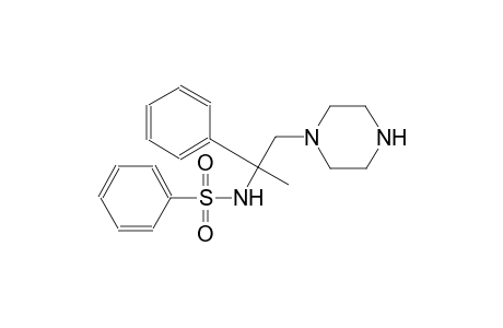 benzenesulfonamide, N-[1-methyl-1-phenyl-2-(1-piperazinyl)ethyl]-