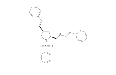 (2S,4R)-1-(4-METHYLPHENYLSULFONYL)-4-[(E)-2-PHENYL-1-ETHENYL]-2-[(E)-2-PHENYL-1-ETHENYLSULFANYLMETHYL]-PYRROLIDINE;MAJOR-ISOMER