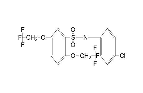 2,5-bis(2,2,2-trifluoroethoxy)-4'-chlorobenzenesulfonanilide