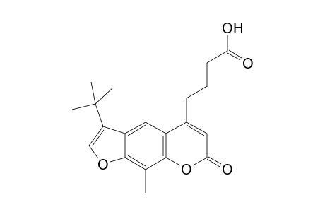 4-(3-tert-butyl-7-keto-9-methyl-furo[3,2-g]chromen-5-yl)butyric acid