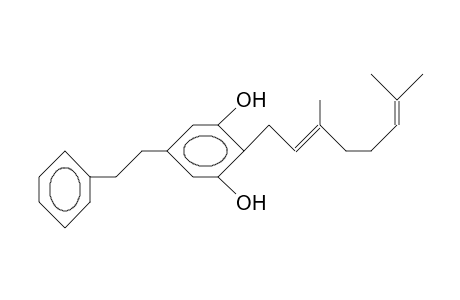 Bibenzyl/P-cannabigerol hybrid