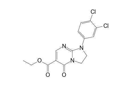 ETHYL-1-(3,4-DICHLOROPHENYL)-5(1H)-OXO-2,3-DIHYDROIMIDAZO-[1,2-A]-PYRIMIDINE-6-CARBOXYLATE