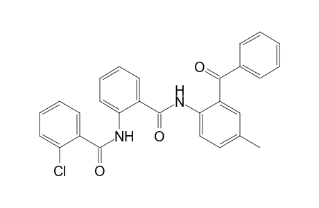 N-(2-[(2-Benzoyl-4-methylanilino)carbonyl]phenyl)-2-chlorobenzamide