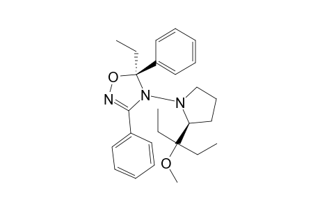 (2'S,5S)-(-)-5-ETHYL-4-[2-(1-ETHYL-1-METHOXYPROPYL)-TETRAHYDRO-1H-1-PYRROLYL]-3,5-DIPHENYL-4,5-DIHYDRO-1,2,4-OXADIAZOLE