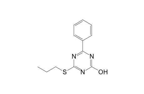 4-phenyl-6-(propylthio)-s-triazin-2-ol