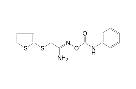 O-(phenylcarbamoyl)-2-[(2-thienyl)thio]acetamidoxime