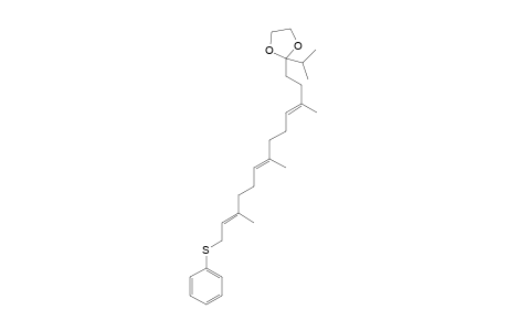 (E,E,E)-14,14-Ethylenedioxy-3,7,11,15-tetramethyl-1-(phenylthio)-2,6,10-hexadecatriene