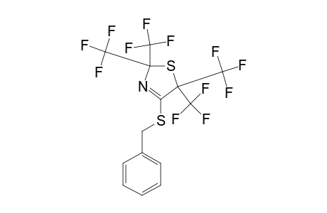 4-(BENZYLTHIO)-2,5-DIHYDRO-2,2,5,5-TETRAKIS-(TRIFLUOROMETHYL)-THIAZOLE