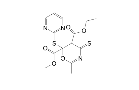 Diethyl 2-methyl-6-(pyrimidin-2-ylthio)-4-thioxo-5,6-dihydro-4H-1,3-oxazine-5,6-dicarboxylate