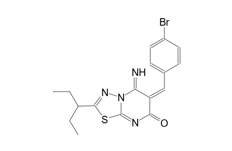 (6E)-6-(4-bromobenzylidene)-2-(1-ethylpropyl)-5-imino-5,6-dihydro-7H-[1,3,4]thiadiazolo[3,2-a]pyrimidin-7-one