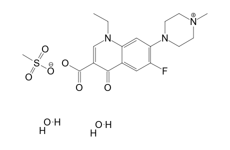 Pefloxacin mesylate dihydrate