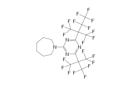 2-(Hexahydroazepin-1-yl)-4-[2,2,3,3,3-pentafluoro-1,1-bis(trifluoromethyl)propyl]-6-[2,2,2-trifluoro-1,1-bis(trifluoromethyl)ethyl]-1,3,5-triazine