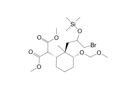 2-[(1R,2R,3R)-2-[(2S)-3-bromo-2-trimethylsilyloxy-propyl]-3-(methoxymethoxy)-2-methyl-cyclohexyl]malonic acid dimethyl ester