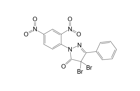 4,4-Dibromo-1-(2',4'-dinitrophenyl)-3-phenyl-2-pyrazolin-5-one