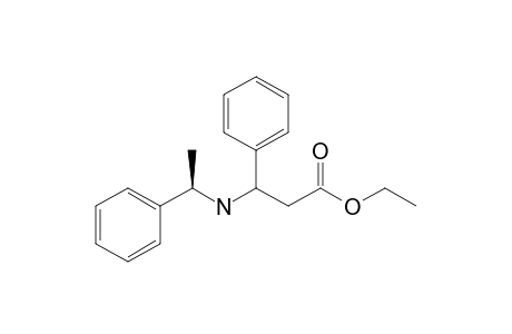 Ethyl 3-phenyl-3-[N-(R)-1-phenylethylamino]propanoate