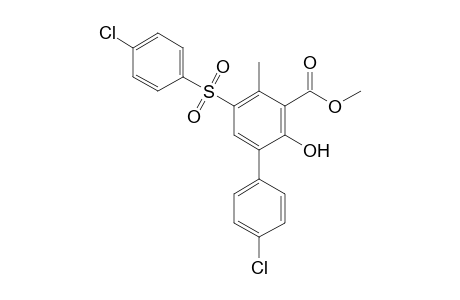 Methyl 4'-chloro-5-(4-chlorophenylsulfonyl)-2-hydroxy-4-methylbiphenyl-3-carboxylate