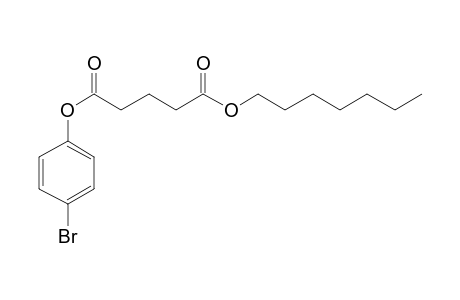 Glutaric acid, 4-bromophenyl heptyl ester