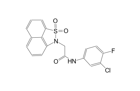 2H-naphtho[1,8-cd]isothiazole-2-acetamide, N-(3-chloro-4-fluorophenyl)-, 1,1-dioxide