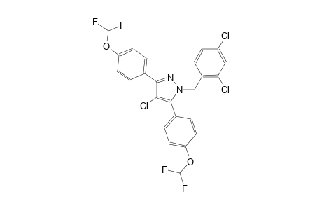 4-chloro-1-(2,4-dichlorobenzyl)-3,5-bis[4-(difluoromethoxy)phenyl]-1H-pyrazole