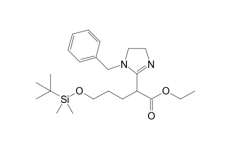 1-Benzyl-2-(1-ethoxycarbonyl-4-tert-butyldimethylsilyloxybutyl)-4,5-dihydroimidazole