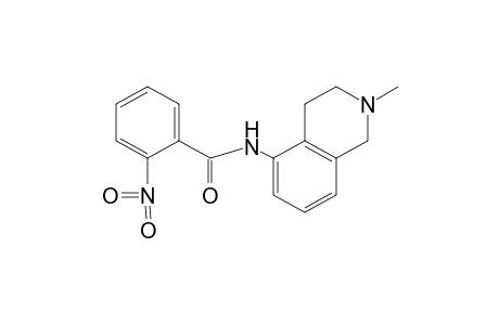N-(2-methyl-1,2,3,4-tetrahydro-5-isoquinolyl)-o-nitrobenzamide