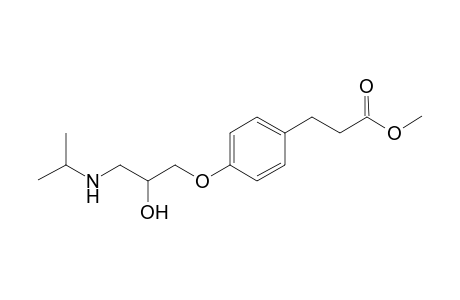 3-[4-[2-hydroxy-3-(isopropylamino)propoxy]phenyl]propionic acid methyl ester