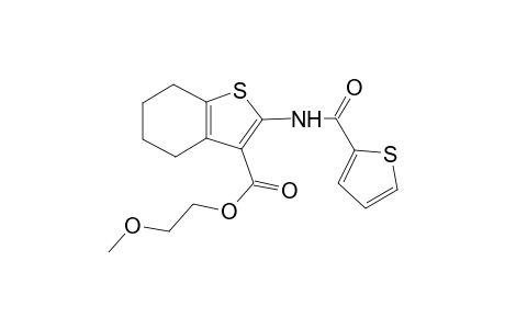 2-Methoxyethyl 2-[(2-thienylcarbonyl)amino]-4,5,6,7-tetrahydro-1-benzothiophene-3-carboxylate