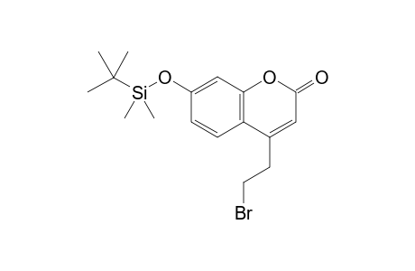 4-(2-BROMOETHYL)-7-(TERT.-BUTYLDIMETHYLSILYLOXY)-2H-CHROMEN-2-ONE