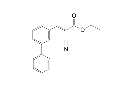 2-Propenoic acid, 2-cyano-3-(3-phenylphenyl)-, ethyl ester