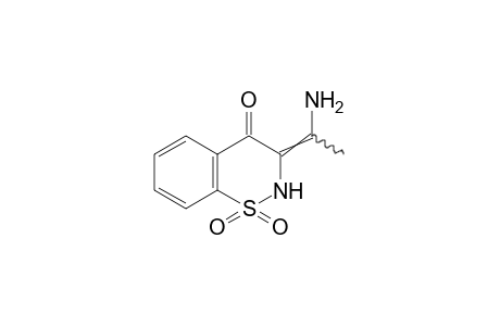 3-(1-aminoethylidene)-2,3-dihydro-4H-1,2-benzothiazin-4-one, 1,1-dioxide