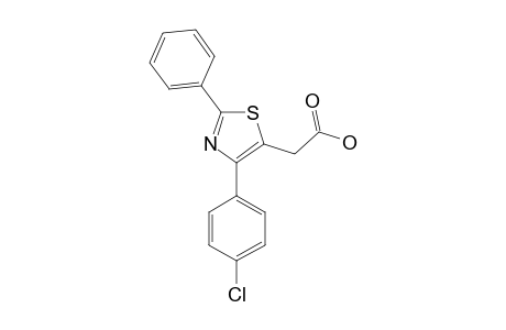 2-[4-(4-chlorophenyl)-2-phenyl-1,3-thiazol-5-yl]acetic acid