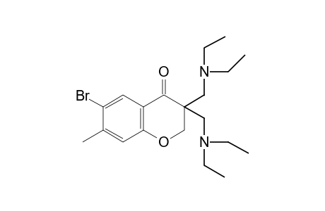 3,3-bis[(diethylamino)methyl]-6-bromo-7-methyl-4-chromanone