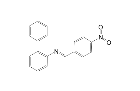 N-[(E)-(4-Nitrophenyl)methylidene][1,1'-biphenyl]-2-amine