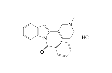 1-benzoyl-2-(1-methyl-1,2,3,6-tetrahydro-3-pyridyl)indole, monohydrochloride