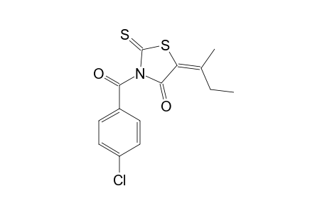(5Z)-3-(4-Chlorobenzoyl)-5-(1-methylpropylidene)-2-thioxo-1,3-thiazolidin-4-one