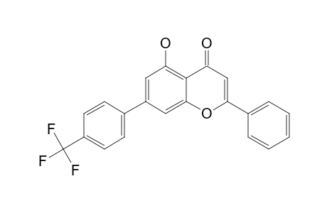 5-Hydroxy-2-phenyl-7-[4-(trifluoromethyl)phenyl]-4H-chromen-4-one