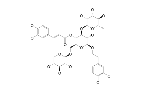 FORSYTHOSIDE_F;BETA-(3,4-DIHYDROXYPHENYL)-ETHYL-4-CAFFEOYL-3-ALPHA-RHAMNOSYL-6-BETA-XYLOGLUCOSIDE