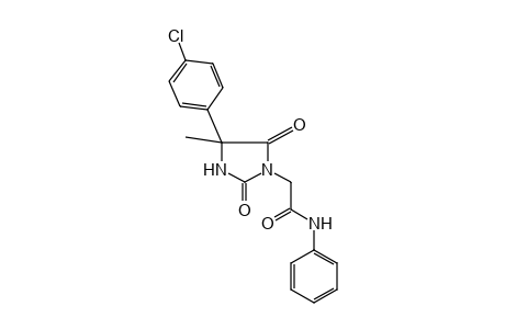4-(p-chlorophenyl)-2,5-dioxo-4-methyl-1-imidazolidineacetanilide