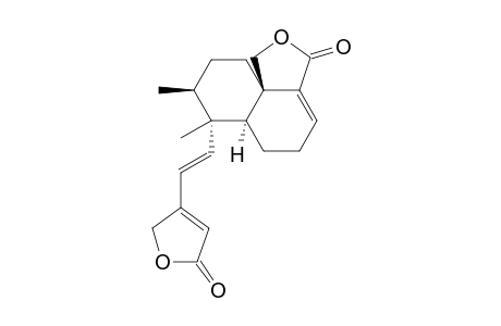 1H-Naphtho[1,8a-c]furan-3(5H)-one, 7-[2-(2,5-dihydro-5-oxo-3-furanyl)ethenyl]-6,6a,7,8,9,10-hexahydro-7, 8-dimethyl-, [6aR-[6a.alpha.,7.alpha.(E),8.beta.,10aR*]]-