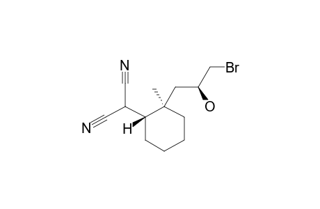 (1'R*,2'R*,2''S*)-[2'-(3''-BROMO-2''-HYDROXYPROPYL)-2'-METHYLCYCLOHEXYL]-PROPANEDINITRILE