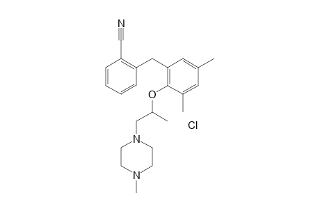 2-(3,5-Dimethyl-2-((1-(4-methylpiperazin-1-yl)propan-2-yl)oxy)benzyl)benzonitrile hydrochloride