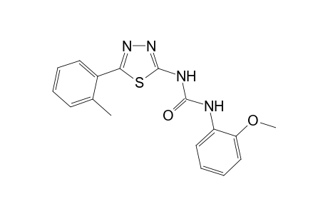 N-(2-methoxyphenyl)-N'-[5-(2-methylphenyl)-1,3,4-thiadiazol-2-yl]urea