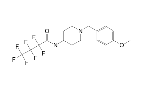 1-(4-Methoxybenzyl)-4-piperidinamine, N-heptafluorobutyryl-