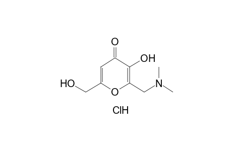 2-[(dimethylamino)methyl]-3-hydroxy-6-(hydroxymethyl)-4H-pyran-4-one, hydrochloride